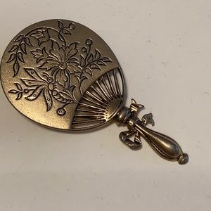 Asian Fan Brooch